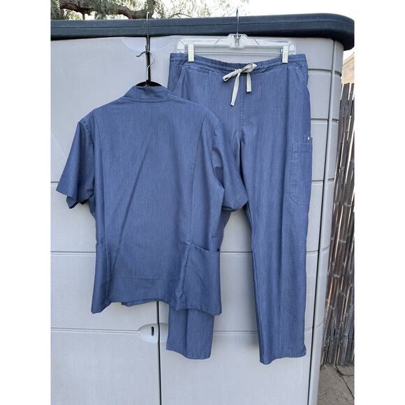 Figs Women's Straight Leg Pants - Blue - Picture 4 of 14